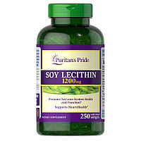 Натуральная добавка Puritan's Pride Soy Lecithin 1200 mg, 250 капсул EXP