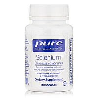 Витамины и минералы Pure Encapsulations Selenium 200 mcg, 180 капсул EXP