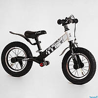 Велобег CORSO "Skip Jack" сталь, надувные колеса 12", ручной тормоз, подножка, амортизатор, крылья, звонок
