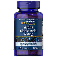 Натуральная добавка Puritan's Pride Alpha Lipoic Acid 600 mg, 120 капсул EXP