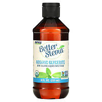 Заменитель питания NOW Better Stevia Liquid Sweetener Glycerite, 237 мл EXP