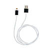 Кабель USB/Apple Lightning 1 м DM-M12 магнітний 2 А білий, фото 3