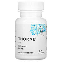 Витамины и минералы Thorne Selenium 200 mcg, 60 капсул EXP
