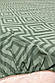 Простирадло на резинці двоспальне "Зелені ромби" | Бязь 180х200 см, фото 2