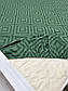 Простирадло на резинці двоспальне "Зелені ромби" | Бязь 180х200 см, фото 3