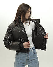 Куртка бомбер жіноча Stimma 11447 S чорна, фото 3