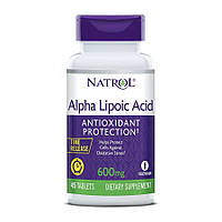 Натуральная добавка Natrol Alpha Lipoic Acid 600 mg Time Release, 45 таблеток EXP