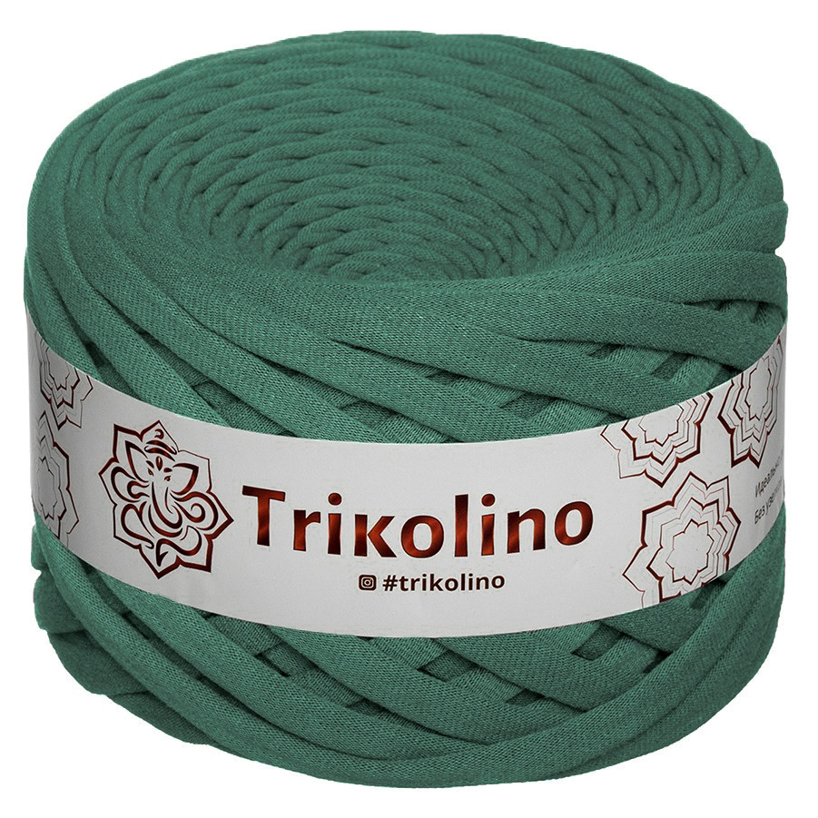 Трикотажна пряжа Trikolino, 7-9 мм, 50 м, Попеляста полин, нитки для в'язання, фото 1