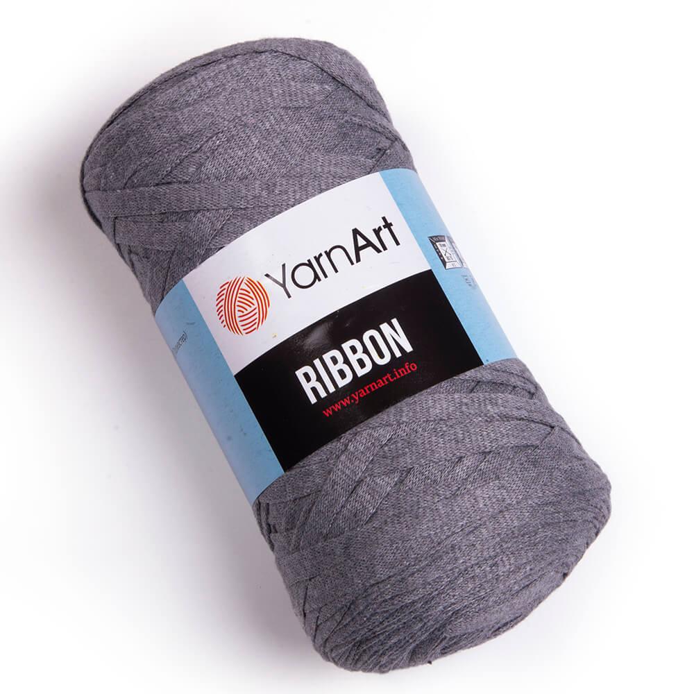 Бавовняний шнур плетений YarnArt Ribbon Сірий №774 (Янарт Ріббон) 250 г 125 м