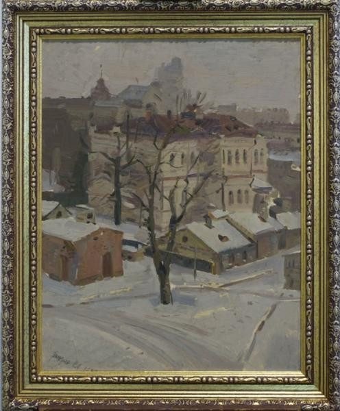 Картина "Київ. Зимовий Печерськ". Григор'єв С. А. 1946 рік