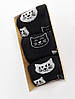 Набір чорних демісезонних шкарпеток із принтом "Кішки", жіночі, розмір 36-40, фото 4