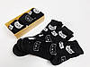 Набір чорних демісезонних шкарпеток із принтом "Кішки", жіночі, розмір 36-40, фото 5