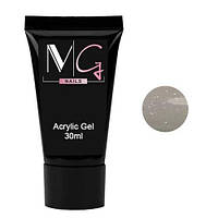 Акрил-гель для ногтей MG Nail Acrylic Gel №04 Молочный с шимером 30 мл (24027Ab)