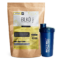 Комплект Bilko: белок вкус банан 1,8 кг пакет + шейкер