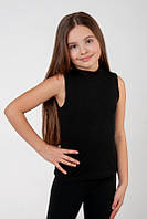 Чорний топ для дівчаток, рубчик тм Авекс