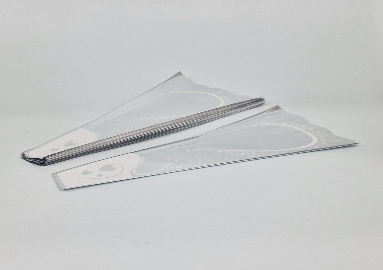 Конусне паковання під квіти h50/6низ/24верх метал (100 шт) візерунків (3) (100 шт.), фото 1