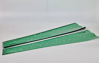 Конусне паковання під квіти h80/6низ/18верх метал зелений (100 шт) візерунчастий (7) (100 шт)