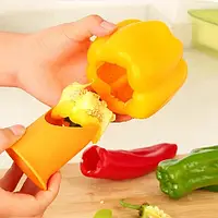Нож Memos для очистки сердцевины и семечек болгарского перца Pepper Corer набор из 2 штук, кухонный прибор Ter