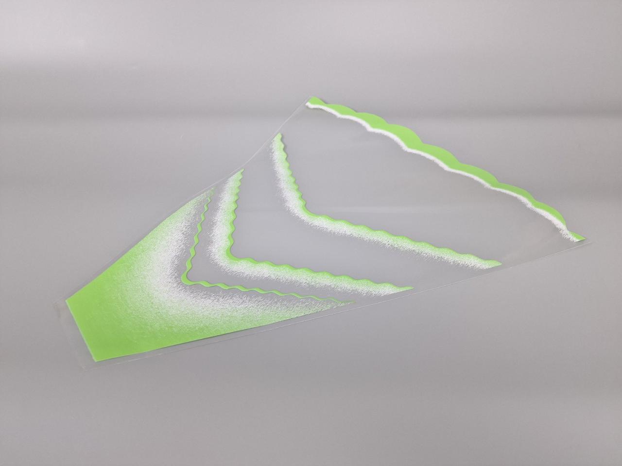 Упаковка конус під квіти h50/10низ/50верх" Боуберангі"(100 шт) салатовий 162 (4) (100 шт), фото 1