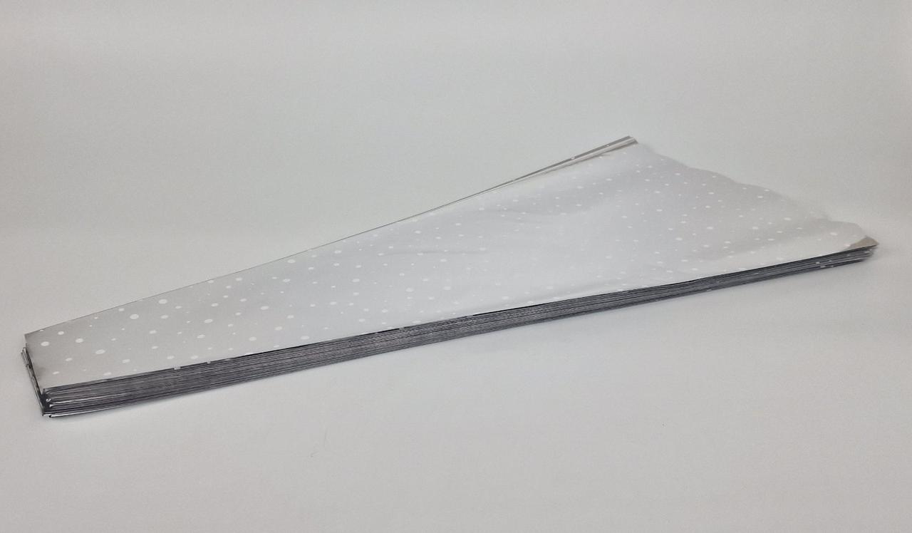 Конусне паковання під квіти h70/10низ/35верх метал (100 шт) візерунчастий (2) (100 шт), фото 1