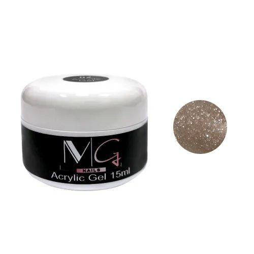 Акрил-гель для нігтів MG Nail Acrylic Gel №07 Бежевий з шиммером 15 мл, фото 1