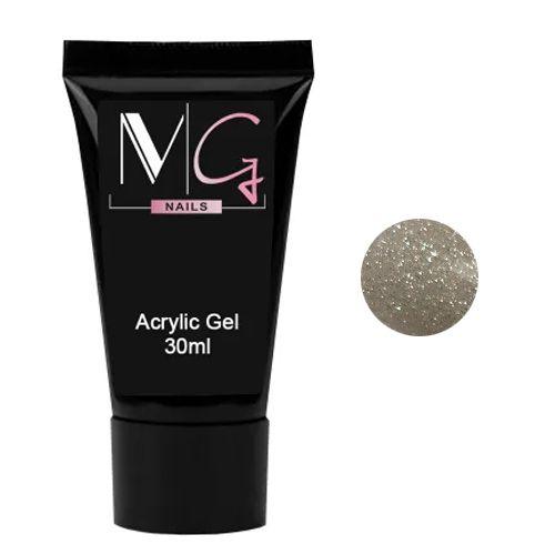 Акрил-гель для нігтів MG Nail Acrylic Gel №06 Молочно-бежевий з шиммером 30 мл, фото 1