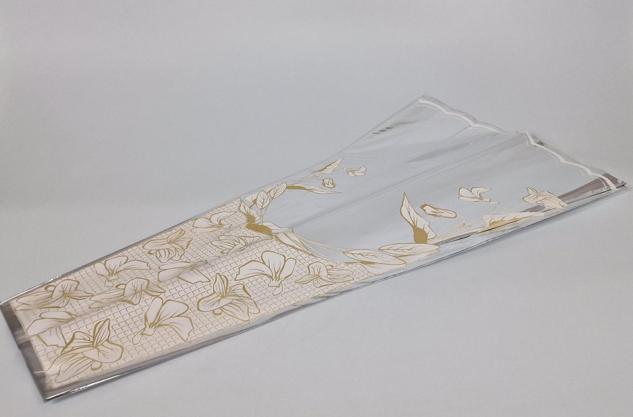 Конусне паковання під квіти h80/14низ/38верх метал (100 шт) візерунок112 (1) (100 шт.), фото 1