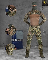 Военный демисезонный костюм с затяжками под коленями тактическая форма мультикам
