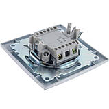 Вимикач Quantum BEATA двоклавішний білий, 1шт/уп, фото 4