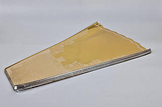 Конусне паковання під квіти h70/15низ/45верх метал золотий (100 шт) візерунок136 (5) (100 шт)