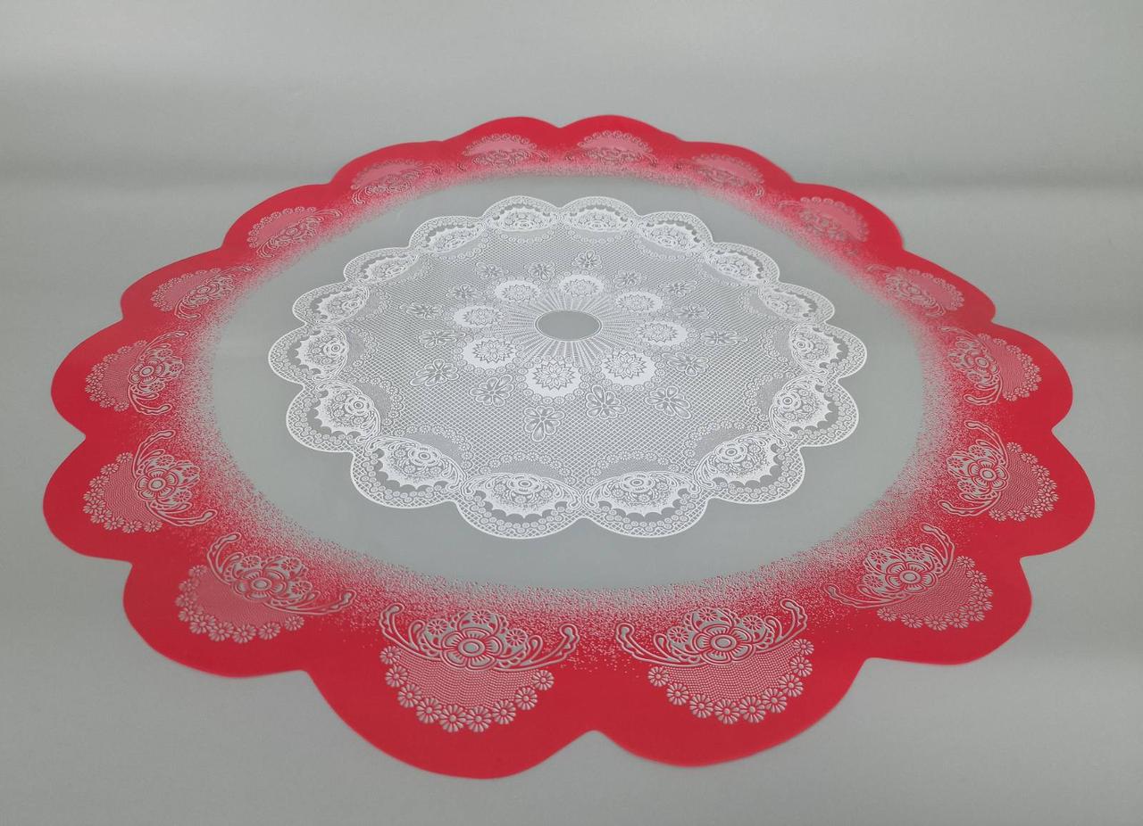 Серветка для квітів декоративна ажурна діаметр 60 см, флористична серветка для букетів і композицій, упаковка 100 шт, фото 1