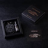 Ароматизатор в машину Терези, знак зодіаку, з темного дерева, фото 2