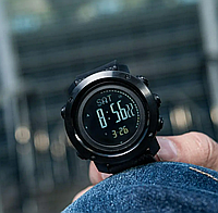 Мужские наручные тактические функциональные часы M-Tac Черный, водостойкие часы TRICON