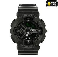 Мужские наручные тактические часы M-Tac Sport Черный, Прочные водостойкие часы для военных TRICON