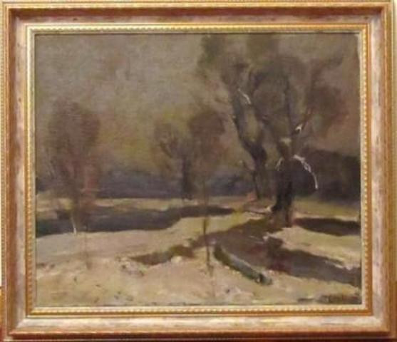 Картина Зимовий пейзаж Дерегус М. Р. 1950-ті роки