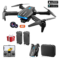 Квадрокоптер для детей E99 Pro Gravity Max Black с камерой 4K HD, FPV дрон, WiFi до 20 мин. + (2 аккумулятора)