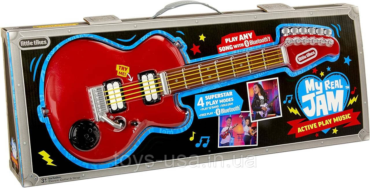 Дитяча розвиваюча музична іграшка гітара Little Tikes My Real Jam Electric Guitar
