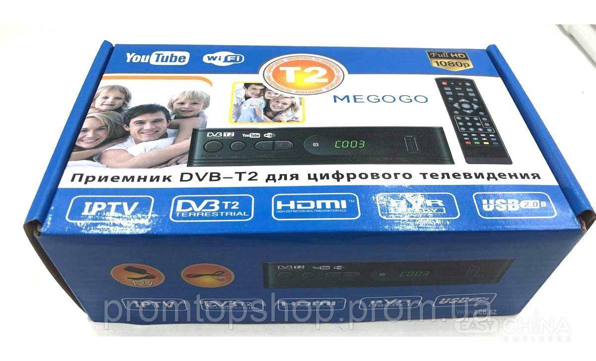 Приемник DVB-T2 для цифрового телевидения Тюнер LCD с поддержкой wi-fi адаптера+Megogo ТВ ресивер ТВ тюнер c - фото 8 - id-p2125090425