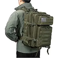 Рюкзак тактический Olive MOLLE 45L. Тактический штурмой рюкзак на 45 литров с системой MOLLE.
