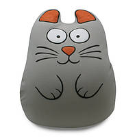 М'яка іграшка муфта-антистрес Ручний кіт Сірий Expetro (A214)