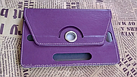 Универсальный поворотный 360 чехол на резинках для планшета 10 -11" фиолетовый