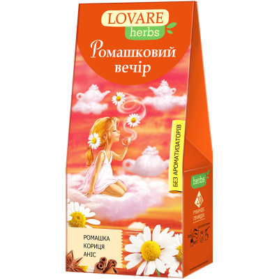 Чай Lovare HERBS "Ромашковий вечір" 20х1.8 г (lv.16393)