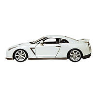 Автомодель Bburago Nissan GT-R білий металік металева 1:24 (18-21082/18-21082-2)