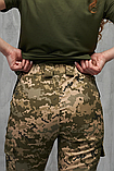 Тактичні демісезонні жіночі камуфляжні штани піксель з наколінниками, фото 5