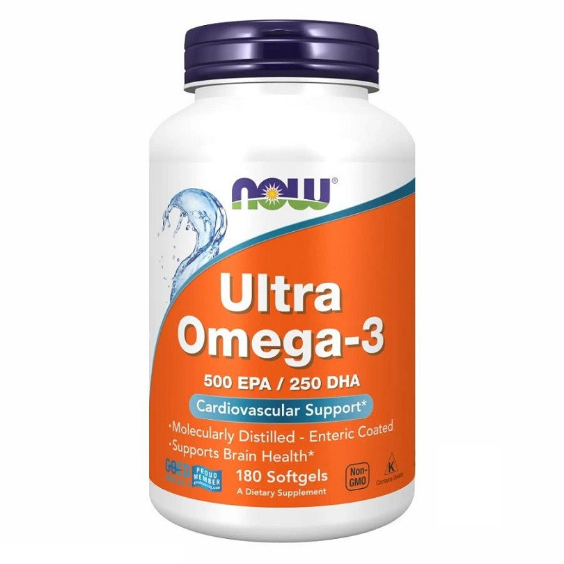 NOW ULTRA ОМЕГА-3 Fish Oil у м'яких капсулах №180