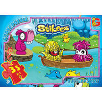 Пазлы G-Toys "Stikeez" 35 элементов + постер 21 х 30 см ST006