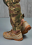 Жіночі камуфляжні армійські штани тактичні карго з наколінниками, фото 4
