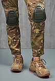 Жіночі камуфляжні армійські штани тактичні карго з наколінниками, фото 7