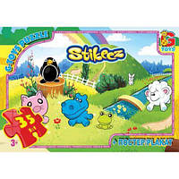 Пазлы G-Toys "Stikeez" 35 элементов + постер 21 х 30 см ST005