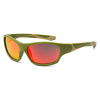 Сонцезахисні окуляри Koolsun Sport кольору хакі до 8 років (KS-SPOLBR003)
